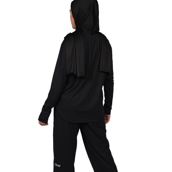 Solid Black Wide Leg